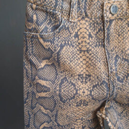 SNAKE SKIN PRINTED TWILL STYLES FOR A CHIC GIRLS COLLECTION