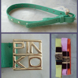 Kids belts report 101: //Leather belts for Pinko Up and Elastic belt for Dondup Girl